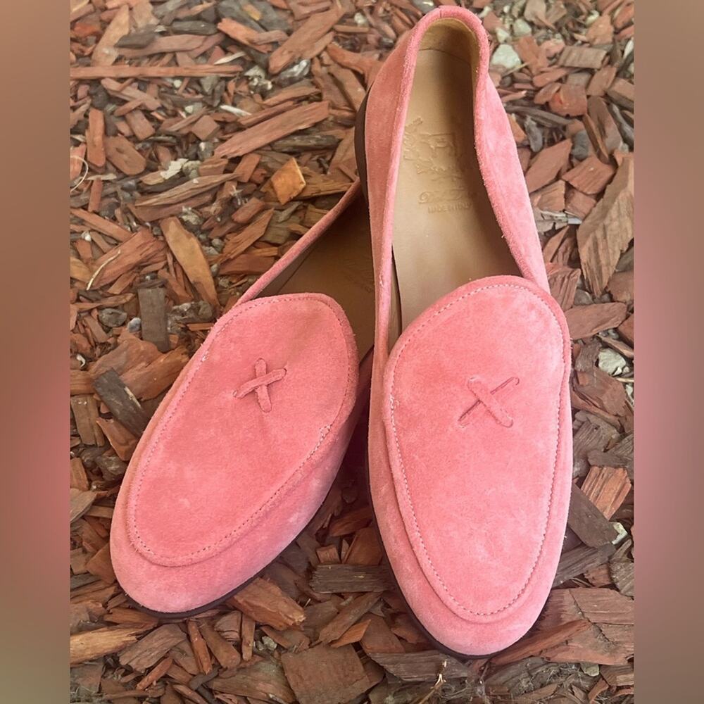 NWOB Del Toro Suede Milano Loafers begonia suede size 8.5 - Picture 5 of 10